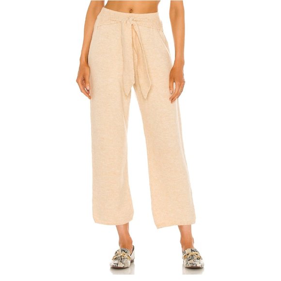 - NEW Nanushka Nea Belted Pant Creme WNTR5